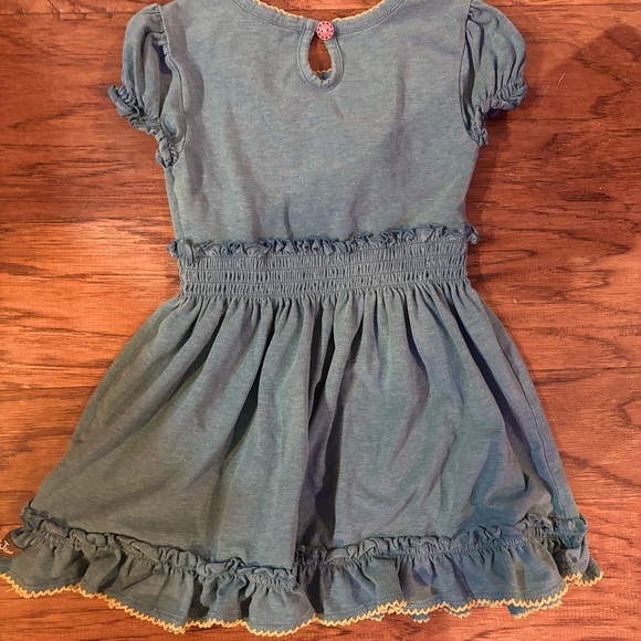 Matilda Jane dark teal ruffle dress - Picture 3 of 4